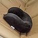 Pete Gear Hub Travel Pillow - Memory Foam Neck Pillow - Airplane Pillow for Car, Bus, Train Travel, Rest - 3 Carry Travel Pillowcase - Protective Black Velour Cover - Extra Blue Cover