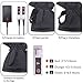 Unisex Touchscreen Texting Rechargeable Battery Heated Gloves Kit, Waterproof Winter Warm Thermal Gloves for Outdoor Camping Hiking Hunting (3.7V)
