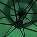 ABCCANOPY 10 FT Hanging Umbrella Cantilever Umbrella Offset Patio Umbrella Outdoor Market Umbrella Easy Open Lift 360 Degree Rotation (Forest Green-1)