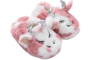 Csfry Girls Slippers Fuzzy Warm Soft Slipper