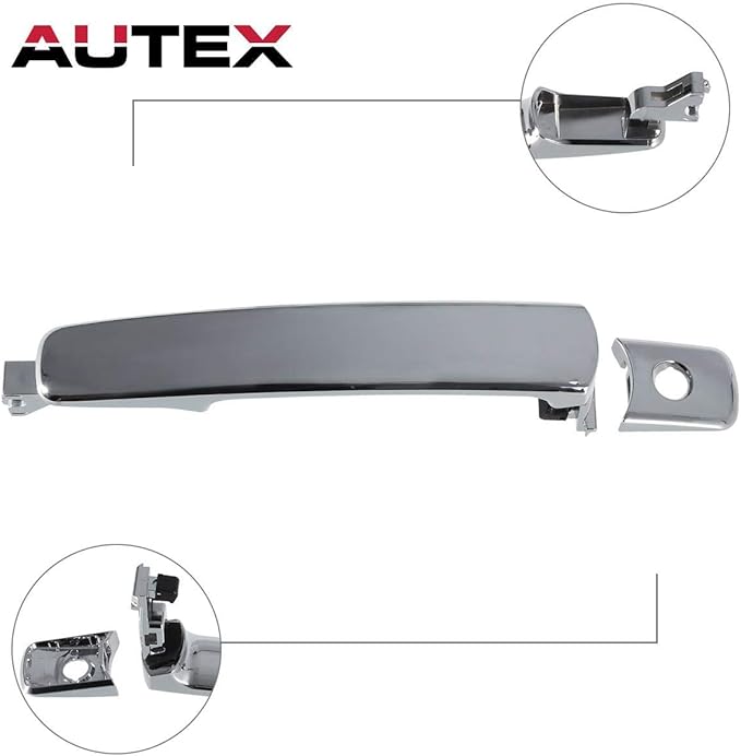 AUTEX Chrome Exterior Door Handle Front Left Driver Side