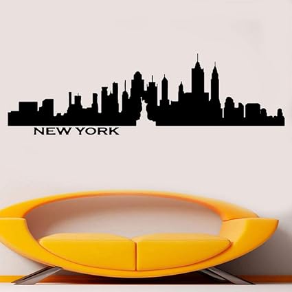 Wall Sticker New York City Skyline Statue Of Liberty Vinyl