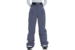 HIGH EXPERIENCE Ski Pants Snow Snowboard Pants Waterproof Insulated Baggy Windproof Hiking Winter Warm for Men Women