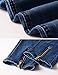 Men's Ripped Slim Fit Jeans Denim Pants with Broken Holes (W32, Blue-Wrinkle Knee)