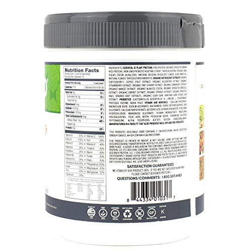 Designer Protein Essential 10, Belgian Chocolate, 1.32 Pound, Plant Based Meal Replacement Protein Powder