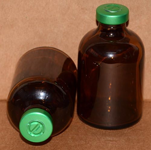 50 ML Amber Sterile Vial with Green Center Tear Seal - Qty. 1