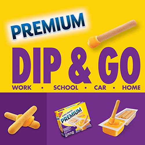 Handi Snacks Premium Breadsticks 'n Cheese Dip, 6 Packs, 6.54 Ounce