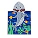 PERYOUN Child 100% Cotton Hooded Towel 24 x 48 inches (BlueShark)