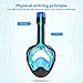 Powerextra Snorkel Mask 180° Panoramic View Anti-Fog Anti-Leak Design Compatible with Gopro and Other Detachable Camera Mounts (Size: L/XL)