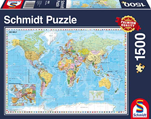 Schmidt Spiele GmbH 58289 "The World Elefant, Maus Die Welt, 1500 Teile Puzzle
