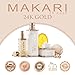 Makari 24K Gold Lightening Soap – Exfoliating Anti-Aging Face & Body Bar w/Real Gold Particles, Omega 3 & Active Probiotics for Scars, Stretch Marks & Dead Skin Cells – Luxurious Rejuvenating Formula