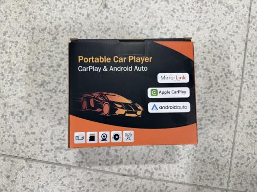 7" Wireless CarPlay Screen for Car, Wireless Carplay Touchscreen for Apple Car Play and Android Auto, Portable Car Stereo with Mirror Link, AUX, Voice Control, GPS Navigation, AirPlay