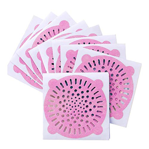 Genenic Disposable Peel and Stick Hair Trap Protector Paper,Dripper Food Hair Collector Trapper(50PCS) (Pink) - Thumbnail 2