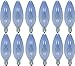 GE Lighting 75201 60-Watt 455-Lumen Blunt Tip Light Bulb with Candelabra Base, 12-Pack
