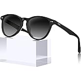 CARFIA Retro Womens Sunglasses Polarized Acetate Durable Trendy Driving UV400 Protection Shades