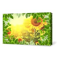 signwin-Canvas Wall Art-The Scenery Under Green Leaves-Canvas Prints Home Artwork Decoration for Living Room,Bedroom - 12x18 inches