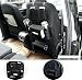 Super PDR PU Leather Car Seat Back Organizer Multi-Pocket Storage Bags Protectors with iPad,Kids,Table Holder,Umbrella,Bottles,Baby Toys,Tissue Box (Black)