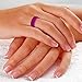 Tera Armor - 5 Ring Pack Women's Silicone Wedding Ring Band - Purple, Pink, B...