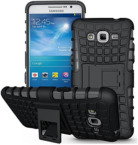 Galaxy Core Prime Case,Sophmy Hybrid Dual Layer Armor Protective Case Cover with kickstand for Samsung Galaxy Core Prime / Prevail 4G LTE (black)