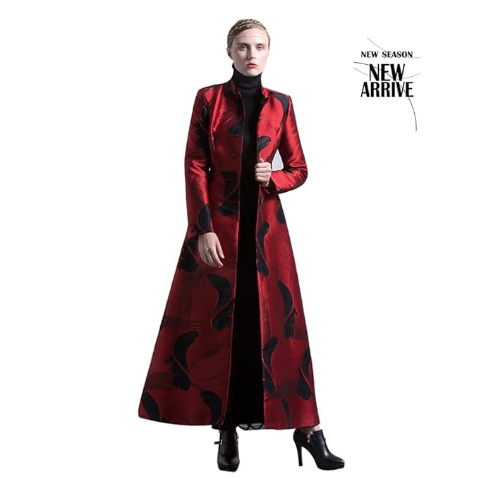 Brilliant firm Long section of the women stand up collar collar