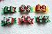yagopet 50pcs/Pack Dog Hair Bows - Rubber Bands with Christmas Designs - Topknot Bows for Holidays - Rhinestone Centre Dog Grooming Bows