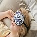 ZIMASILK Adjustable Mulberry Silk Sleep Mask Blindfold 100% Pure Mulberry Silk Eye Mask for Sleep with Bag (Blue Flower)