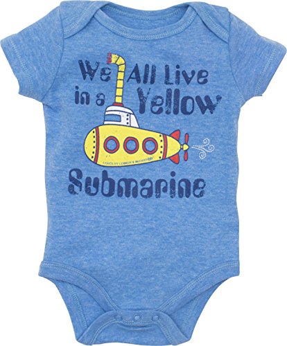 The Beatles Lyrics Infant Baby Boys' 5 Pack Onesies Blue, Red, White, Navy, Grey (3-6 Months) - Thumbnail 5