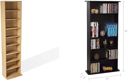 Amazon Com Atlantic Oskar Adjustable Media Cabinet Drawbridge Media Storage Cabinet Store Organize A Mix Of Media 240cds 108dvds Or 132 Blue Ray Video Games Adjustable Shelves Pn37935726 In Black Home Audio