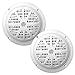 5.25 Inch Dual Marine Speakers - 2 Way Waterproof and Weather Resistant Outdoor Audio Stereo Sound System with 100 Watt Power, Polypropylene Cone and Cloth Surround - 1 Pair - PLMR51W (White) primary