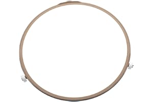 HAJXZH 8.66" Microwave Turntable Ring with 3 Pcs 14mm Rollers for 12" Diameter Microwave Oven Glass Plate Rotating Tray Support