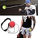 Ueasy Boxing Ball MMA Ball Fighting Ball with 2 Pieces of Elastic Rope to Improve Eye-Hand Coordination Speed and Accuracy (Red)