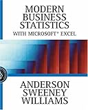Modern Business Statistics with Microsoft Excel by 