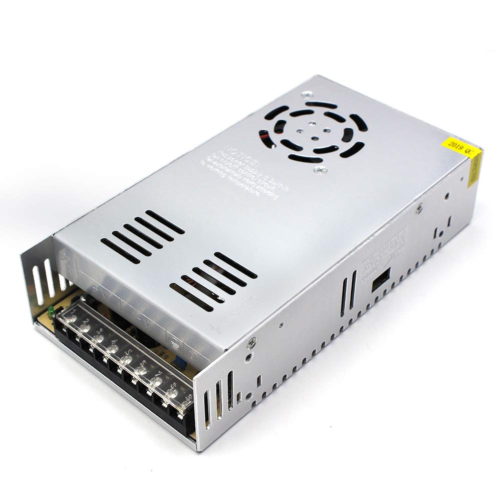 inShareplus 12V 30A 360W, DC Universal Regulated Switching Power Supply, Converter AC 110/220V to DC 12 Volt LED Driver, Transformer, Adapter for LED Strip Light, 3D Printer, Radio, Computer Project
