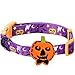 Blueberry Pet Halloween Darkness Deserted Castle Designer Adjustable Dog Collar with Decoration, Large, Neck 18