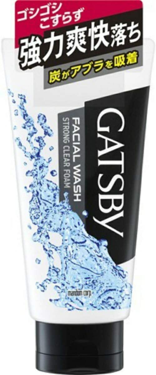 Mandom GATSBY Facial Wash Strong Clear Foam (130g) Men's Cleanser