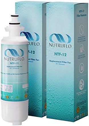 2 Pack NuTruFlo Kenmore 46-9690 LG ADQ36006101, Easy to Install, Compatible Refrigerator Water Filter