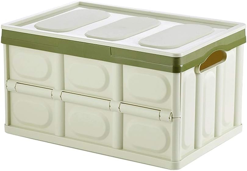 X-L El Robusto plástico Caja de Almacenamiento apilable, Plegable