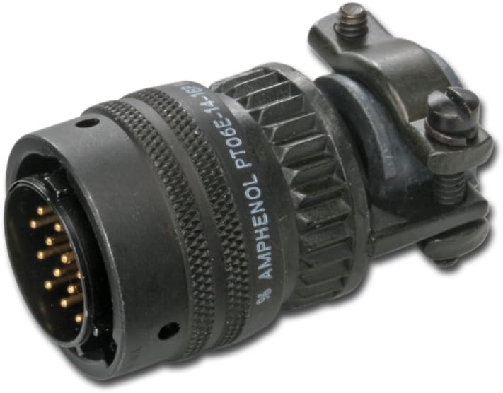 AmphenolINDUSTRIAL PT06E10-6P-SR Circular Connector, PT Series, MIL-DTL-26482 Series I Equivalent, Straight Plug, 6, Solder Pin