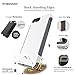 iPhone 7 Plus Case, (White Gray) Dual-Layer Inspire SaharaCase Protective Kit Bundle with [ZeroDamage Tempered Glass Screen Protector] Slim Fit [ Shockproof Bumper] Rugged Protection