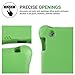 HDE Shockproof Case for iPad 2 3 4 -Graphene Series Shock-Absorption Cover Heavy Duty Bumper Protection for Apple iPad 2nd 3rd 4th Generation Tablets (Green)