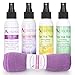Aurorae Yoga Mat Wash Cleaner. Aromatherapy Essential Oil. Free Microfiber Cleaning Towel Included with Lavender, Citrus and Eucalyptus Only