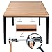 Need Small Computer Desk for Home&Office- 31.5'' Length Small Writing Desk Gaming Desk Students Laptop Use, Teak Color Desktop & Black Frame AC3BB(8060)