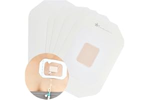 DIABELT 10 Pcs Chemo Port Shower Covers with Non-Stick Center Pad, 4" x 4.75" Waterproof Dialysis Catheter PD Tube Chest Picc Line Transparent Dressing for Peritoneal Dialysis Wounds