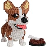 ISeeSee Micro Mini Blocks Dog Building Animal Set DIY 3D Building Toy Bricks for Kids or Adult Corgi Dog Food(Large) 4800PCS