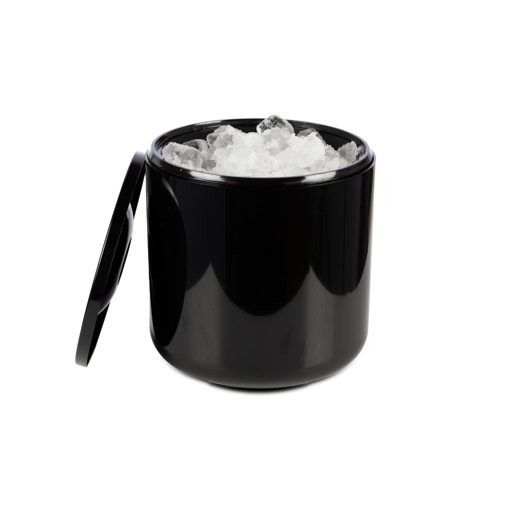 drinkstuff Round Insulated Ice Bucket, Black, 4Ltr