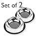Pet Bowls for Smaller Dogs & Cats. Wipe Clean, Stainless Steel Non-Skid Bottom for Dogs, Puppies, Cats, Kittens, Rabbits & more. Set of 2
