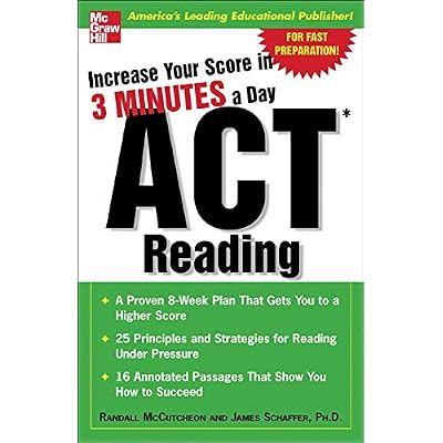 Increase Your Score In 3 Minutes A Day: ACT Reading 1st Edition