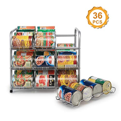 FlagShip Pantry Food Can Rack Organizer, 3Tier Stackable Soup