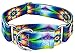 Country Brook Petz - HossFit Jr Wide Martingale Dog Collar - Groovy Collection Featuring Far Out Designs (Tie Dye Flowers, Medium)