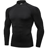 LWISMIL Men's Compression Shirt Long Sleeve Cool Dry Workout Athletic Base Layer Undershirts for Running Basketball Cycling